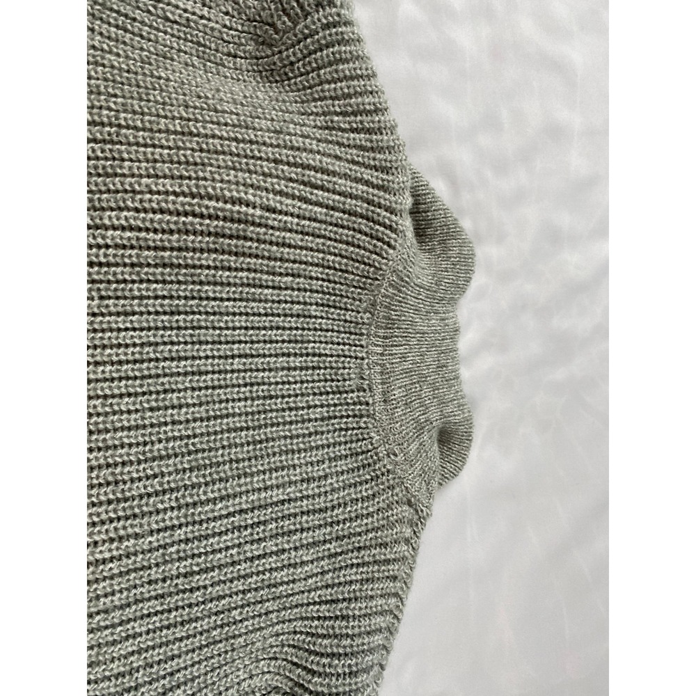 SO Gray Cable Knit Hooded Duster Cardigan Open Front Long Sweater Womens XS
